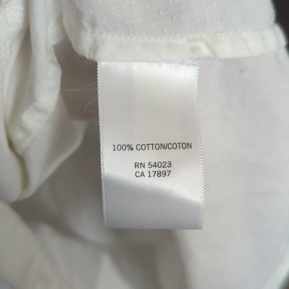 Banana Republic Cream Blouse with Ruffled Collar - Size M Great Condition - Picture 4 of 6